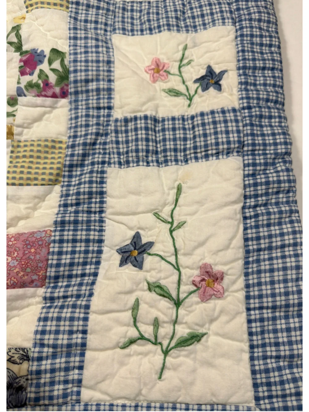 JCPenney Home Pastel Star Set Quilt Shams Patchwork Floral Cottagecore Shabby